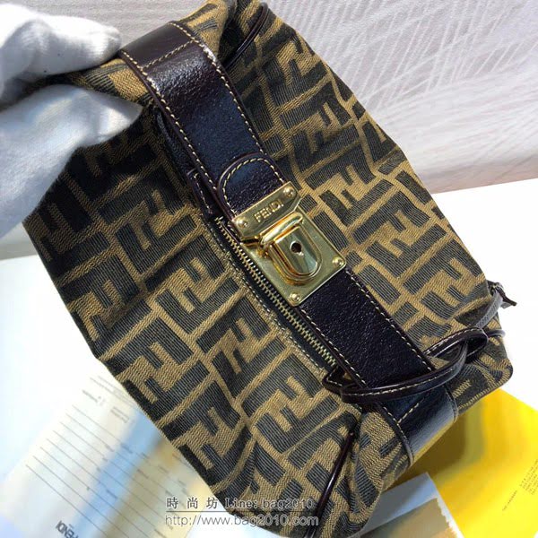 FENDI女包 頂級 經典款 fendi vintage 中古老花化妝包 便當包  fdz2170